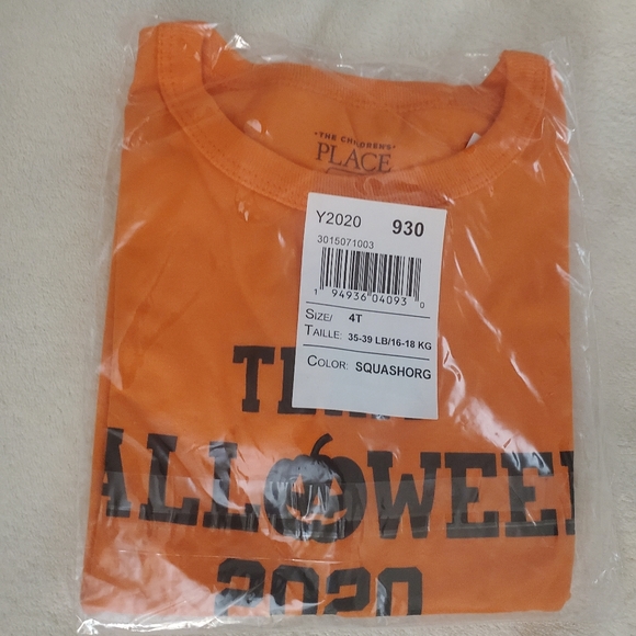 Long sleeve Halloween tee Orange - Picture 2 of 2